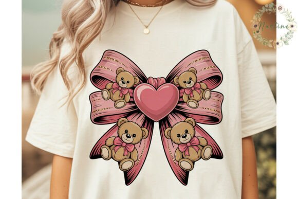 Download Teddy Bear Bow Valentine PNG Clipart - Bow valentine png Collection