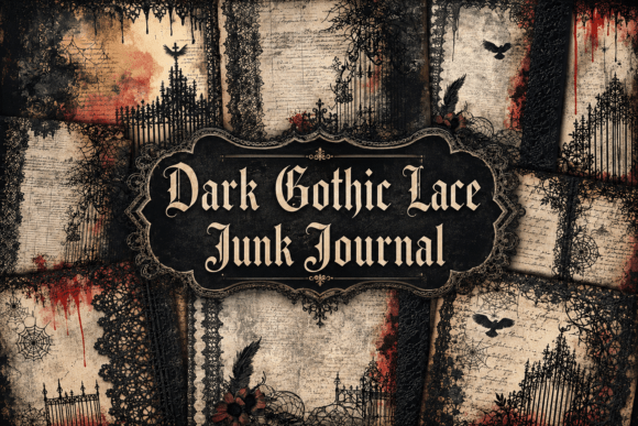 Download Dark Gothic Lace Junk Journal - Journal Collection