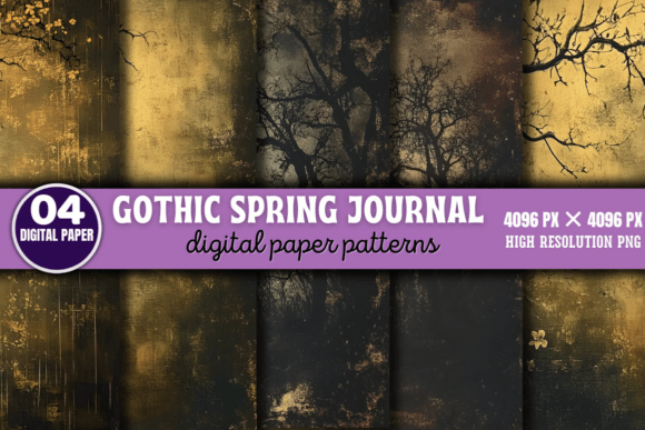 Download Gothic Spring Journal Digital Paper 1 - Journal Collection