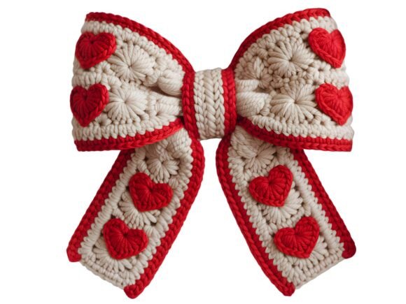 Download Faux Yarn Coquette Bow Valentine PNG. - Bow valentine png Collection