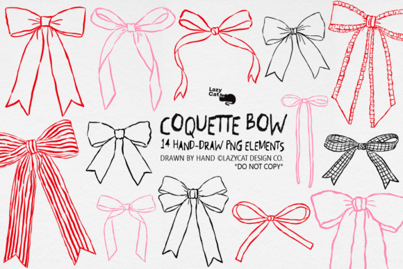 Download Coquette Bow Valentine PNG Bundle - Bow valentine png Collection