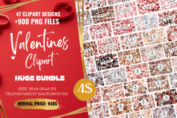 Download Valentines Clipart Huge Bundle - Premium Resources