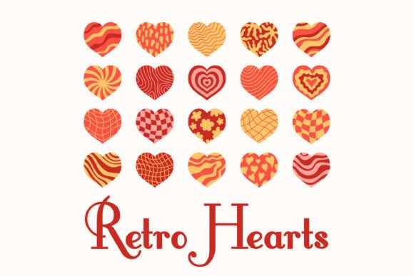 Download Retro Hearts - Retro hearts Collection