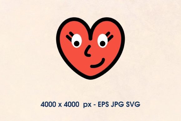 Download Retro Hearts SVG Sticker - Retro hearts Collection