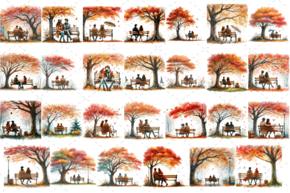 Download Watercolor Romantic Couple Bundle - Premium Bundle