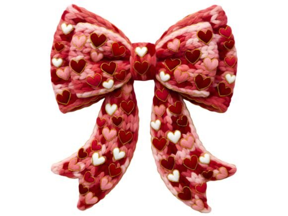 Download Faux Yarn Coquette Bow Valentine PNG. - Premium Resources