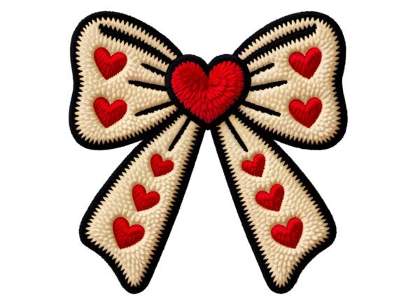 Download Faux Yarn Coquette Bow Valentine PNG. - Premium Resources