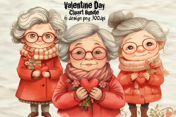 Download Valentine Grandma PNG Clipart Bundle | - Premium Resources