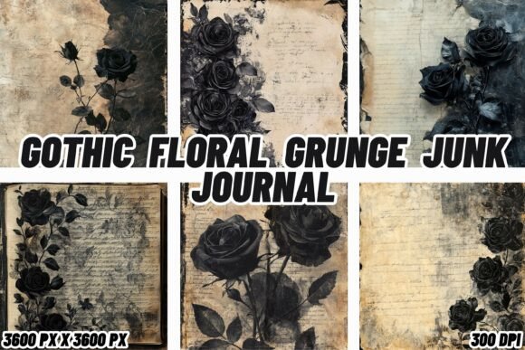 Download Gothic Floral Grunge Junk Journal - Journal Collection