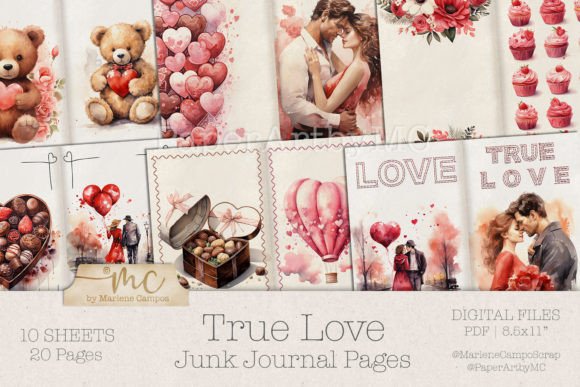 Download Valentines Junk Journal Pages - Journal Collection