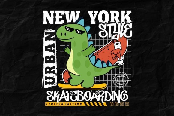 Download Skateboard Dinosaur Urban T Shirt Print - T shirt print Collection